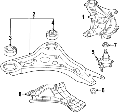 Suspension Components for 2022 Audi Q4 e-tron Sportback #1