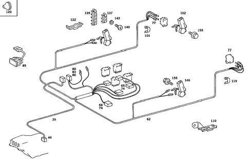 Electric Window Regulator for 1991 Mercedes-Benz 560SEC #1