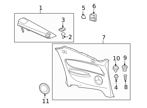 Interior Trim - Quarter Panels for 2008 BMW 128i #0