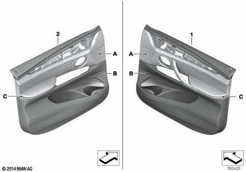 Door Trim Panels / Lateral Trim Panels for 2019 BMW X6 35i #3