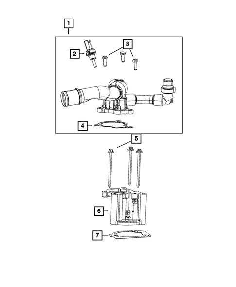 Water Pump and Related Parts for 2022 Jeep Grand Cherokee #1