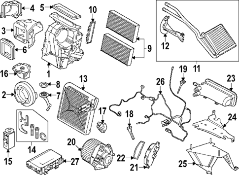 Blower Motor & Fan for 2020 Mini Cooper #0