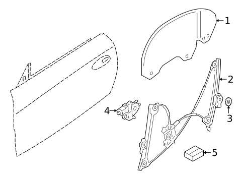 Glass - Door for 2021 BMW Z4 #0