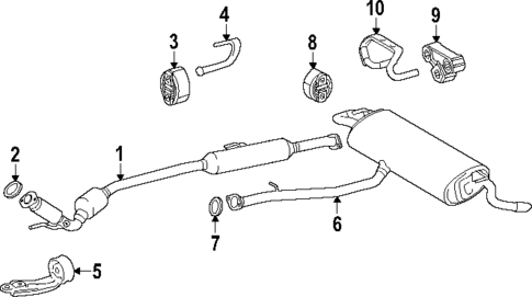 Exhaust Components for 2025 Lexus RX450h+ #1