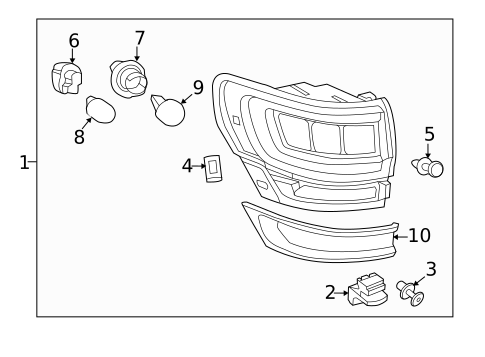 Bulbs - Chassis for 2018 Jeep Grand Cherokee #1