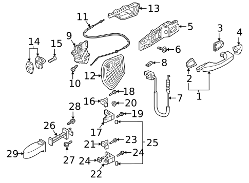 Lock & Hardware for 2025 Audi Q3 #1