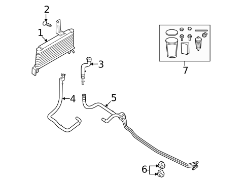 Trans Oil Cooler for 2008 Ford E-150 #1