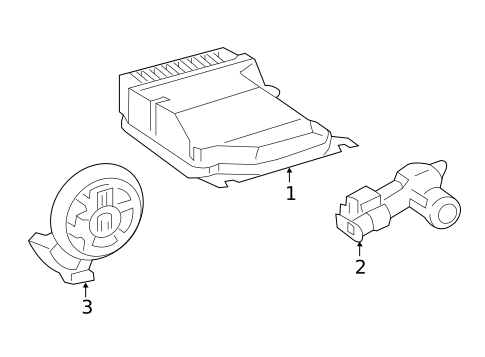 Air Bag Components for 2021 Mercedes-Benz Sprinter 1500 #1