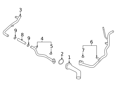 Hoses & Pipes for 2023 Subaru Crosstrek #1