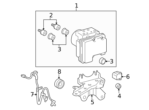 ABS Components for 2004 Scion xA #0
