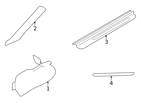 Interior Trim - Pillars for 2005 Jaguar XKR #1