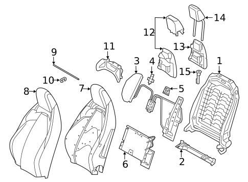 Passenger Seat Components for 2023 Toyota GR Supra #0