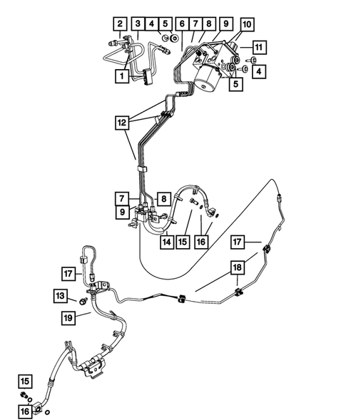 Hydraulic Control Unit, Brake Tubes and Hoses for 2011 Ram 2500 #0