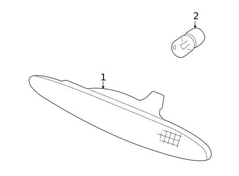 Side Marker Lamps for 2001 Jaguar XK8 #1