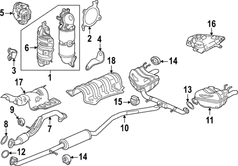 Exhaust Components for 2024 Honda Civic #0