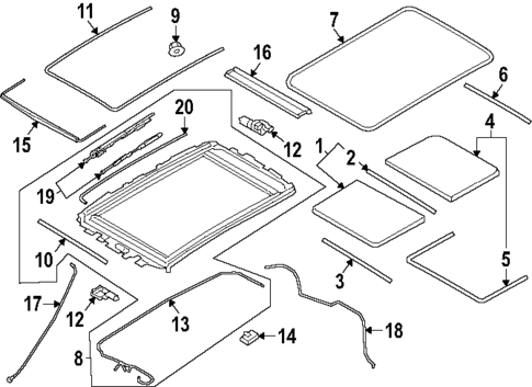 Sunroof for 2024 Porsche Cayenne #0