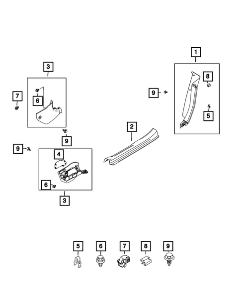 Panels-Moldings-Scuff Plates, Pillar, Cowl, 1/4 Panel Trim and Cargo Covers for 2017 Fiat 124 Spider #0