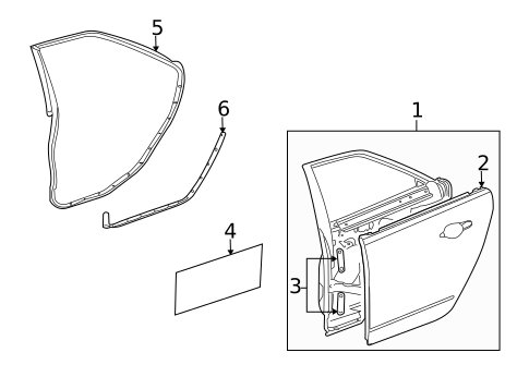 Door & Components for 2012 Cadillac CTS #2