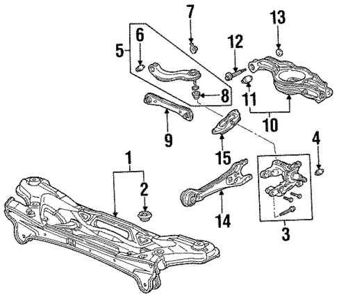 Rear Suspension for 1997 Isuzu Oasis #1