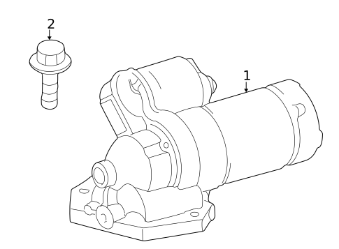Starter for 2000 Mazda MPV #1