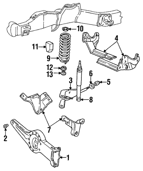 Front Axle for 1991 Mazda Navajo #0