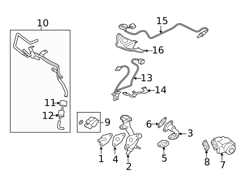 EGR System for 2008 Mitsubishi Outlander #0