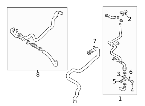 Hoses & Lines for 2025 Volkswagen Atlas #5