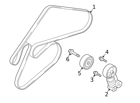 Belts & Pulleys for 2015 Hyundai Genesis #0