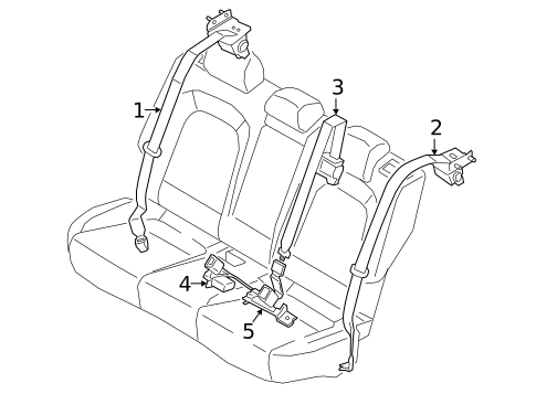 Seat Belt for 2021 Hyundai Kona #1