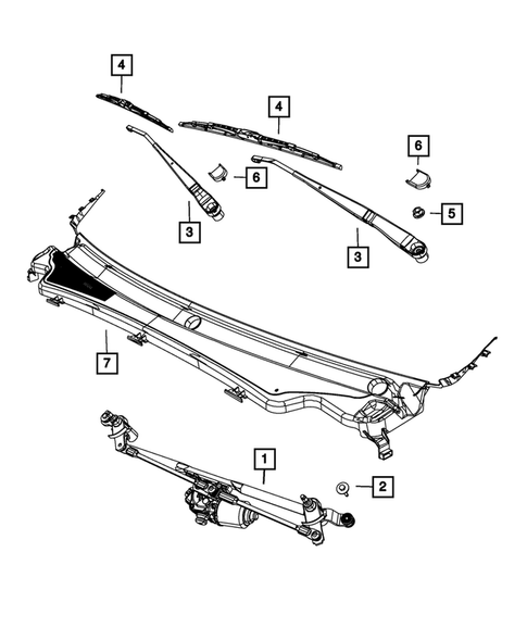 Wiper and Washer System for 2011 Jeep Grand Cherokee #1