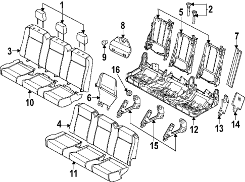Second Row Seats for 2024 Ford Transit-350 HD #4