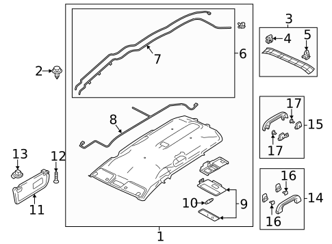 Interior Trim - Roof for 2014 Mazda 5 #1