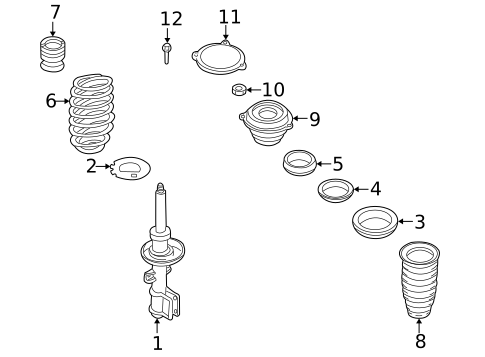 Struts & Components for 2007 Saab 9-5 #1