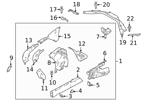 Structural Components & Rails for 2022 Land Rover Range Rover #1