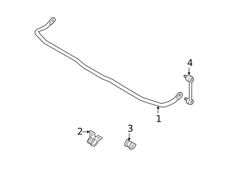 Stabilizer Bar & Components for 2005 Mazda 3 #1