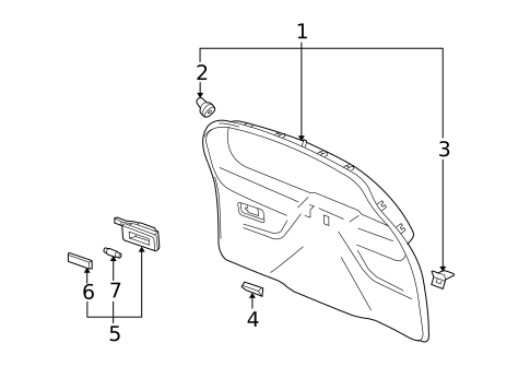 Interior Trim for 2009 Cadillac SRX #0