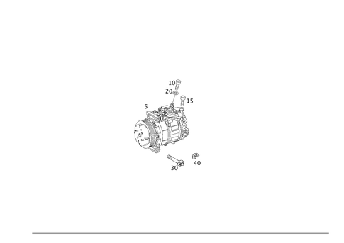 A/C Compressor for 1999 Mercedes-Benz CL500 #0