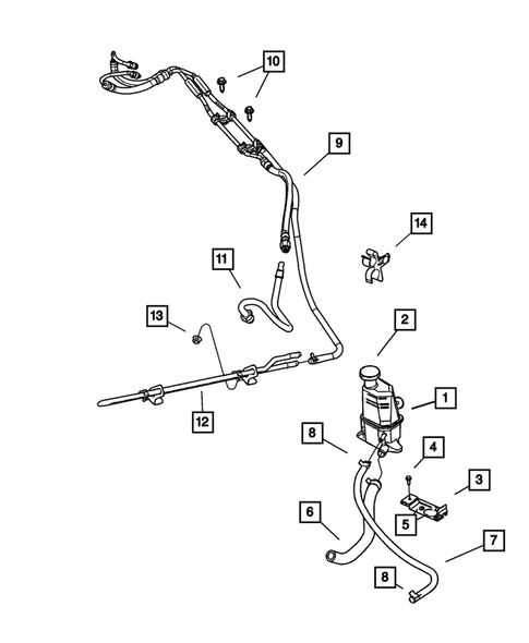 Power Steering Hoses for 2004 Chrysler 300M #0
