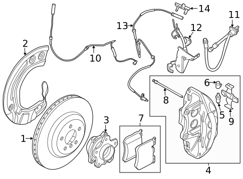 Front Brakes for 2023 BMW i4 #0