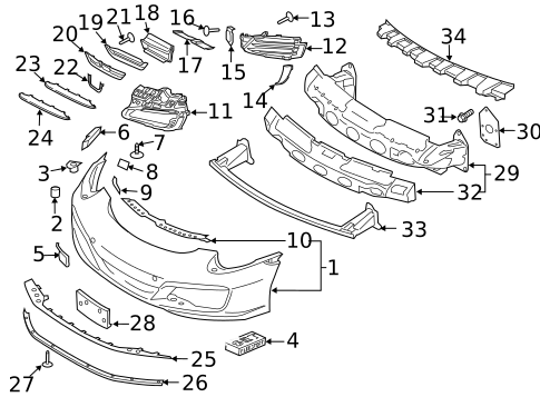 Bumper & Components - Front for 2017 Porsche 718 Boxster #2