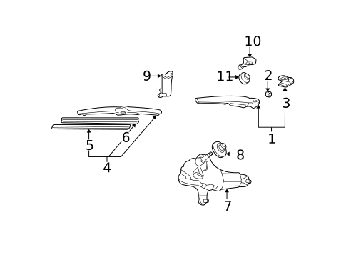 Wiper & Washer Components for 2004 Toyota RAV4 #1