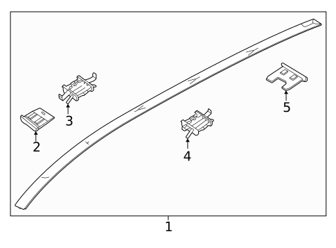 Exterior Trim - Roof for 2023 Kia Niro #0