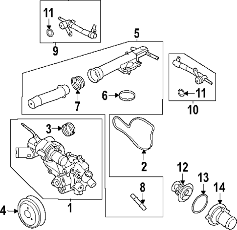 Water Pump for 2025 Ford Ranger #0