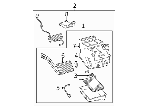 Condenser, Compressor & Lines for 2011 Toyota Yaris #1