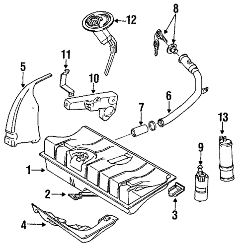 Fuel System Components for 1986 Volkswagen Cabriolet #0