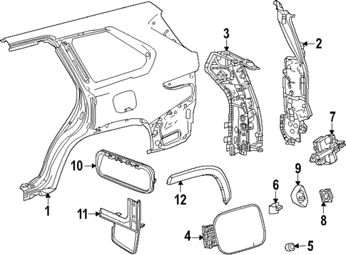 Fuel Door for 2025 Toyota Sequoia #0