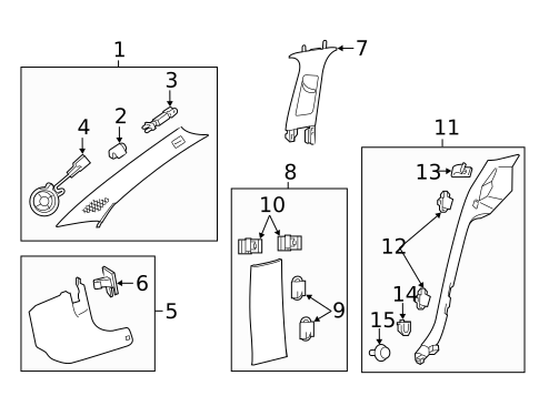 Interior Trim - Pillars for 2017 Chevrolet SS #1