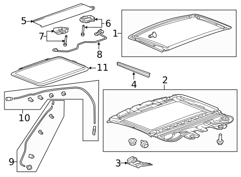 Sunroof for 2011 Cadillac CTS #1