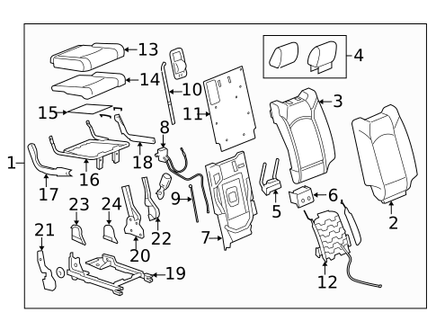 Third Row Seats for 2011 Chevrolet Traverse #1