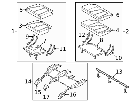 Third Row Seats for 2023 Hyundai Palisade #1